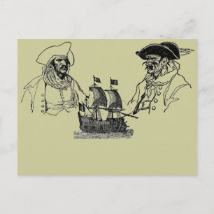Carte postale Livraison Pirate