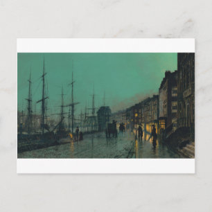 Carte Postale Livraison sur le Clyde par John Atkinson Grimshaw