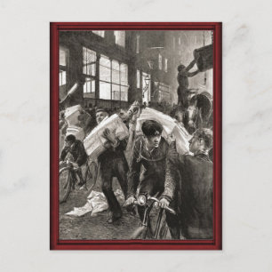 Carte Postale Livraison vintage de vélos