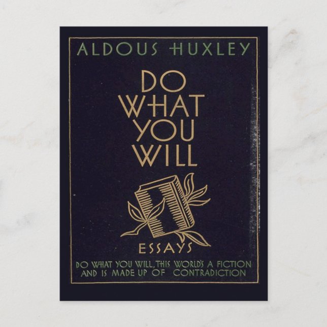 Carte Postale Livre Aldous Huxley (Devant)