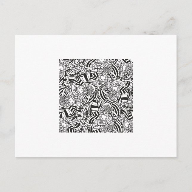 Carte Postale Livre de coloriage pour adultes (Devant)
