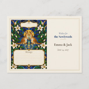 Carte Postale Livre de souhaits de mariage aux kangourous