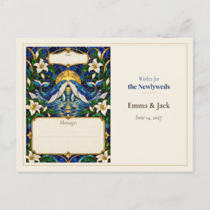 Carte Postale Livre de souhaits de mariage pour baleines