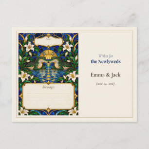 Carte Postale Livre de souhaits de mariage pour les invités Alli