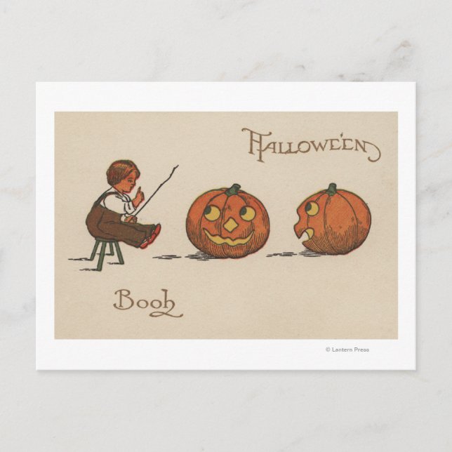 Carte Postale Livre de voeux d'Halloween (Devant)