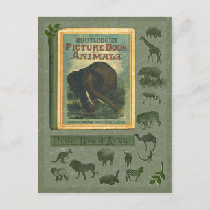 Carte postale Livre des animaux