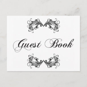 Carte Postale Livre d'invités