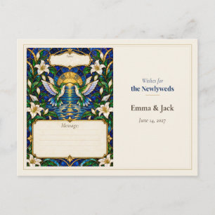 Carte Postale Livre d'or de mariage pour les vœux de colibri