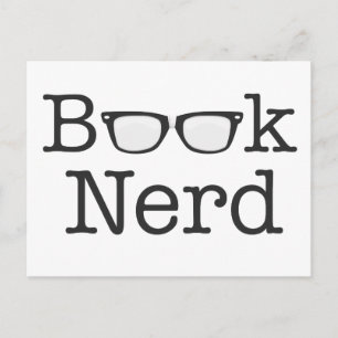 Carte Postale Livre Nerd Funny Spectacles Texte
