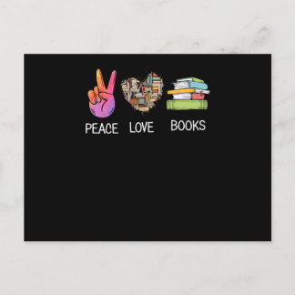 Carte Postale Livres d'amour pour la paix