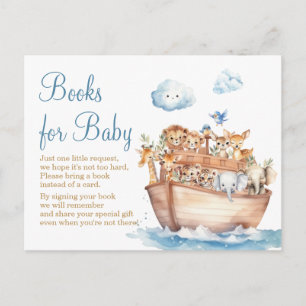 Carte Postale Livres de Baby Shower pour Bébé Garçon Mignon de l