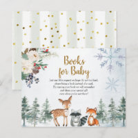 Livres de forêt d'animaux d'hiver pour bébé
