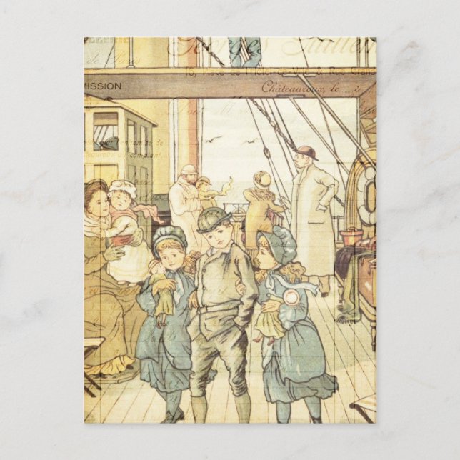 Carte Postale Livres d'enfants victoriens Livres d'histoires Vin (Devant)
