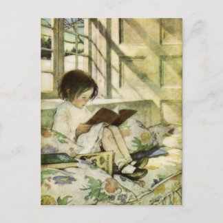 Carte Postale Livres en hiver par Jessie Willcox Smith