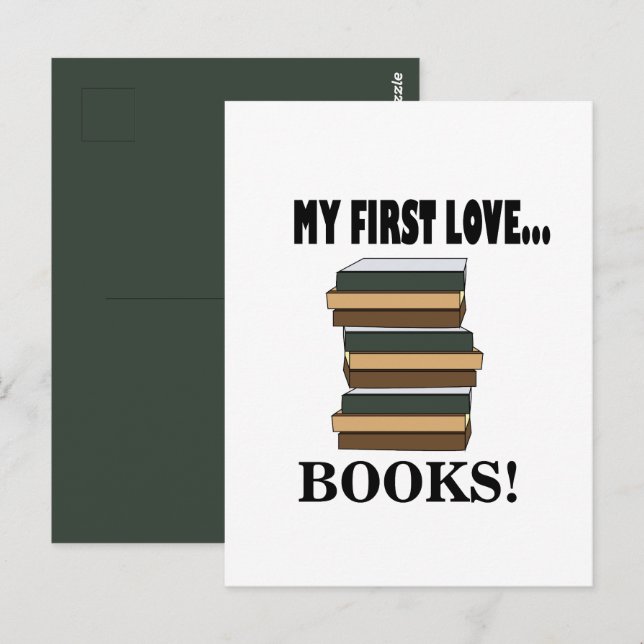Carte Postale Livres My First Love Books (Devant / Derrière)