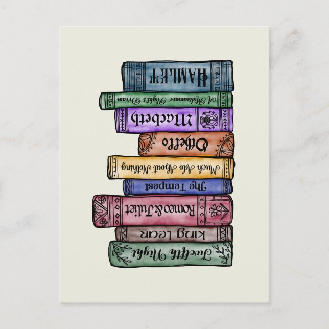 Carte Postale Livres Shakespeare No.1 (Devant)