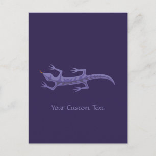 Carte Postale Lizard Mauve