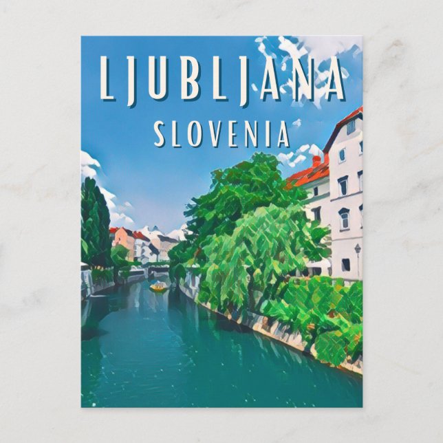 Carte Postale Ljubljana, perle de la Slovénie (Devant)