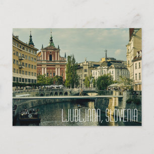 Carte Postale Ljubljana, Slovénie belle place de la ville