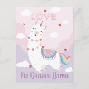 Carte Postale Llama de fête