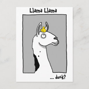 Carte Postale Llama Llama duck Postcard
