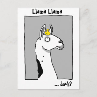 Carte Postale Llama Llama duck Postcard
