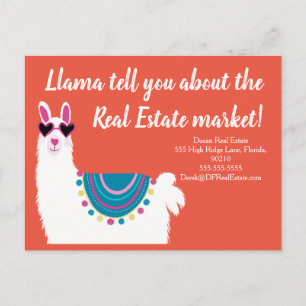 Carte Postale llama vous dire combien de marketing immobilier ve