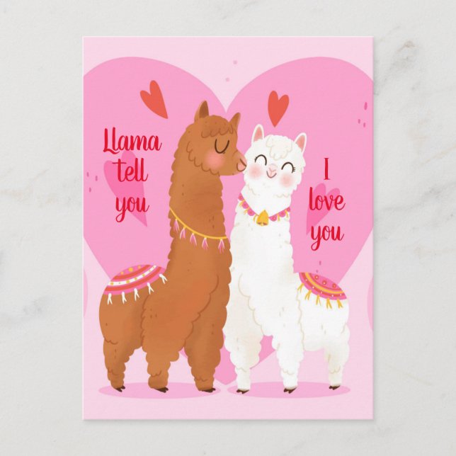 Carte Postale Llama vous dit   (Devant)