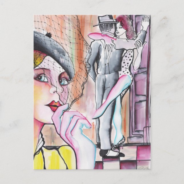 Carte Postale Lo han visto con otra ! - Tango (Devant)