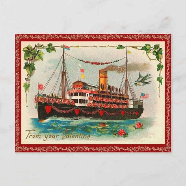 Carte postale Loat Boat Valentine (Devant)