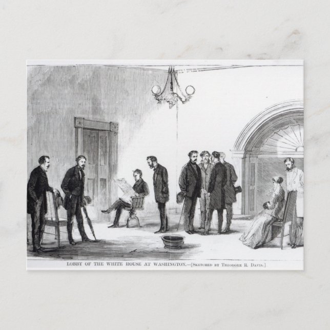 Carte Postale Lobby de la Maison Blanche à Washington (Devant)