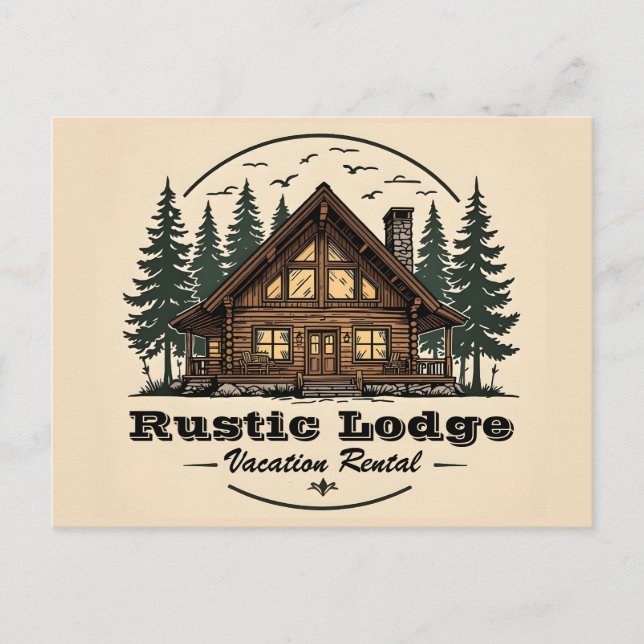 Carte Postale Location de chalet rustique (Devant)