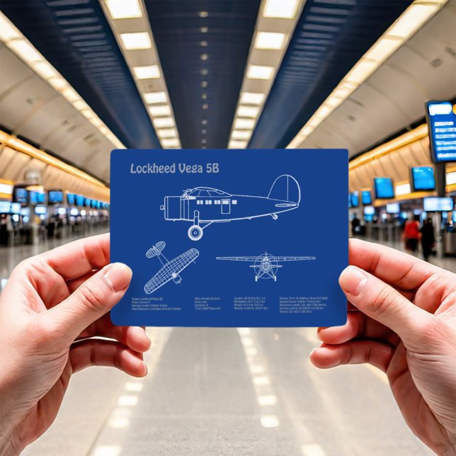 Carte Postale Lockheed Vega 5B - Plans d'avion AD (Créateur téléchargé)