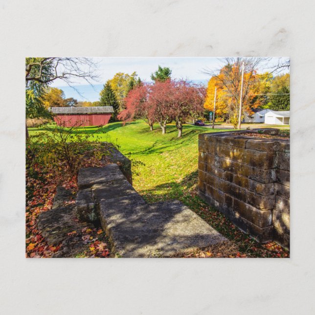 Carte Postale Lockville Canal Park à Fall, Carroll, Ohio (Devant)