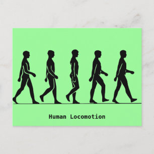 Carte Postale Locomotion humaine