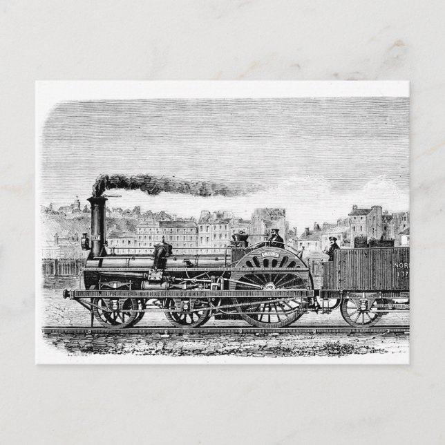 Carte Postale Locomotive à vapeur (Devant)