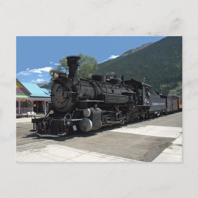 Carte Postale Locomotive à vapeur 482, Durango & Silverton (Devant)