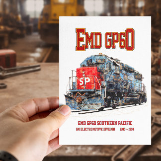 Carte Postale Locomotive diesel EMD GP60 de Southern Pacific