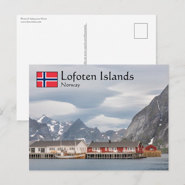 Carte Postale Lofoten Norvège (Devant / Derrière)