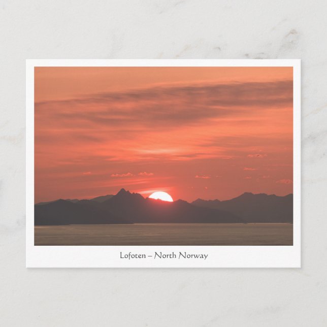 Carte Postale Lofoten Norvège (Devant)