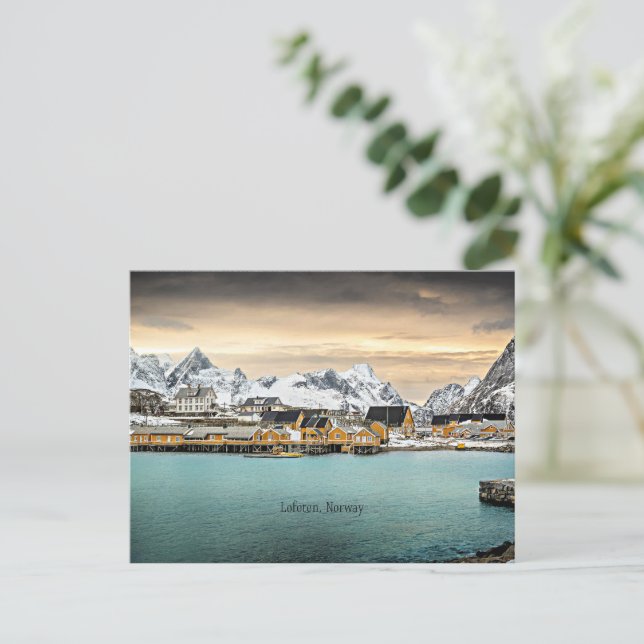 Carte Postale Lofoten, Norvège Photographie pittoresque (Debout devant)
