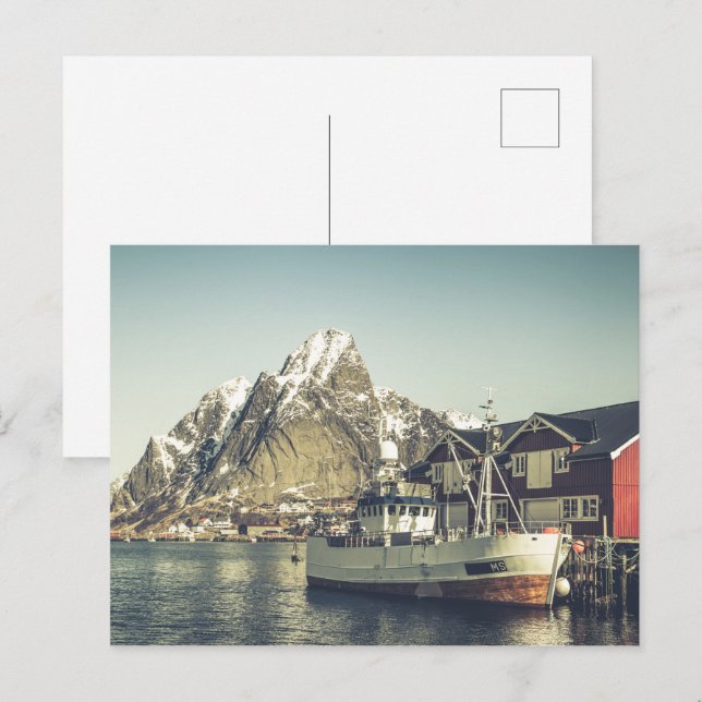 Carte Postale Lofoten Vintage (Devant / Derrière)