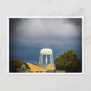 Carte Postale Loganville GA Château d'eau & Cimetière Dramatiq