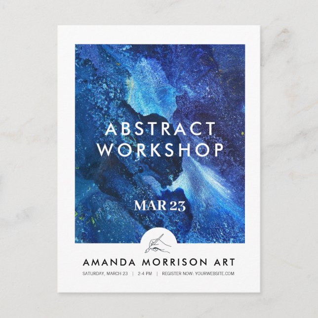 Carte Postale Logo à la main d'artiste moderne (Devant)