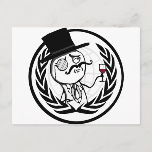 Carte Postale Logo anonyme de LulzSec