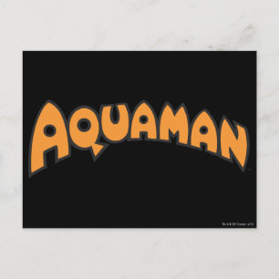 Carte Postale Logo Aquaman Orange