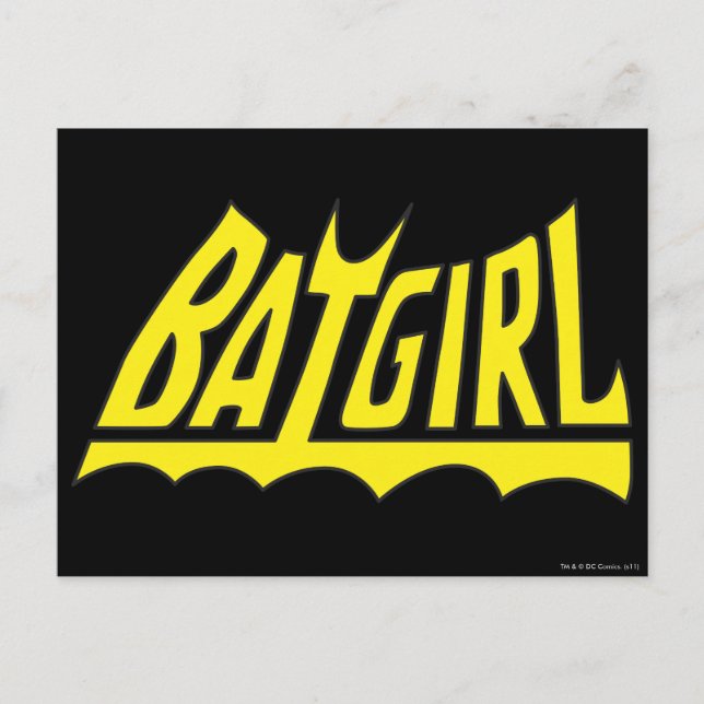 Carte Postale Logo Batgirl (Devant)