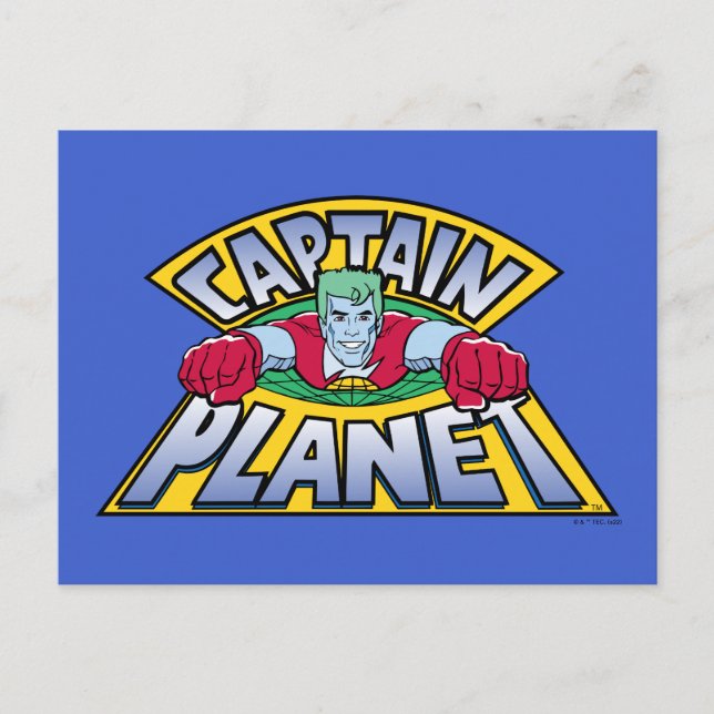 Carte Postale Logo Captain Planet (Devant)