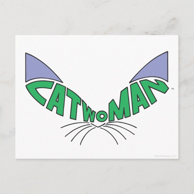 Carte Postale Logo Catwoman Green (Devant)