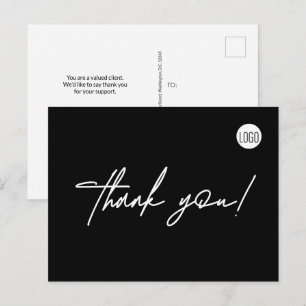 Carte Postale Logo d'affaires immobilier personnalisé Simple mer